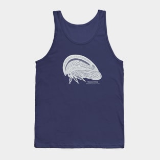 Treehopper with Common and Latin Names - dark colors Tank Top